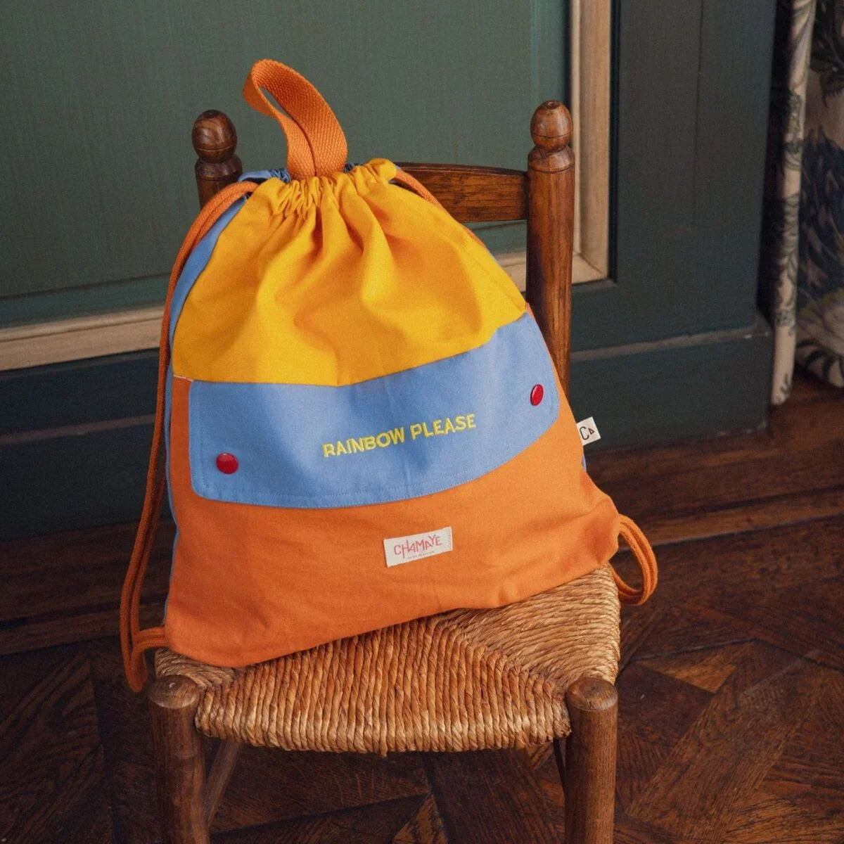 sac-enfant-chamaye-assorti-parent-enfant-sac-sport-gouter-cadeau-matchy-matchy-cadeau-original-famille-broderie-rainbow-please