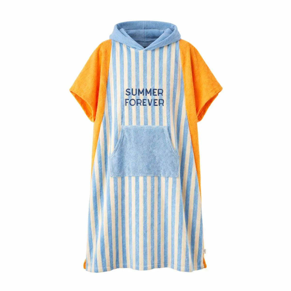 poncho-enfant-adulte-papa-maman-chamaye-assorti-parent-enfant-poncho-papa-fils-cadeau-fete-des-meres-serviette-mere-fille-cadeaux-maman-matchy-matchy-cadeau-original-famille-broderie-motif-summer-forever