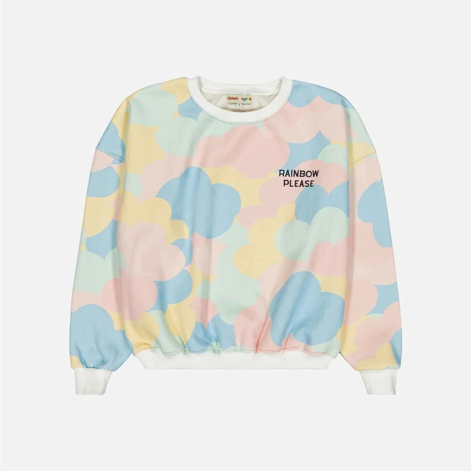 sweat-enfant-adulte-papa-maman-chamaye-assorti-parent-enfant-sac-papa-fils-cadeau-fete-des-meres-pull-mere-fille-cadeau-naissance-maman-matchy-matchy-cadeau-original-famille-broderie-motif-rainbow-please