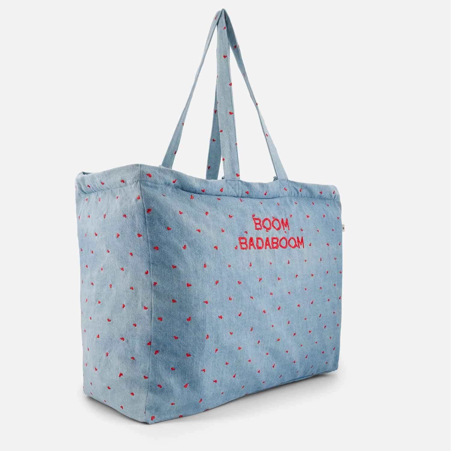 sac-cabas-parent-maman-maxi-cabas-gouter-plage-maman-mixte-cadeau-été-maman-papa-cadeau-anniversaire-fête-de-mères-matchy-matchy-cadeau-famille-cadeau-pere-fils-original-cadeau-mere-fille-pratique-matchy-matchy-cadeaux-noel-famille-marque-francaise-coeurs-motif-boom-badaboom