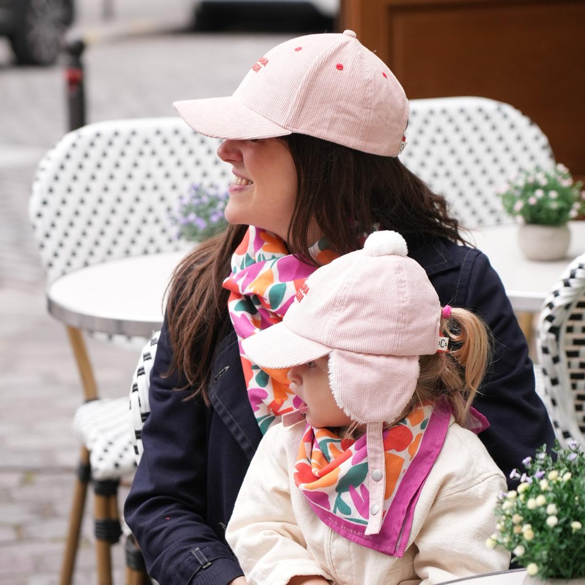chapka-bebe-enfant-chamaye-assorti-parent-enfant-casquette-papa-fils-cadeau-fete-des-peres-bonnet-mere-fille-cadeau-naissance-maman-bebe-matchy-matchy-cadeau-original-famille-broderie-drama-queen