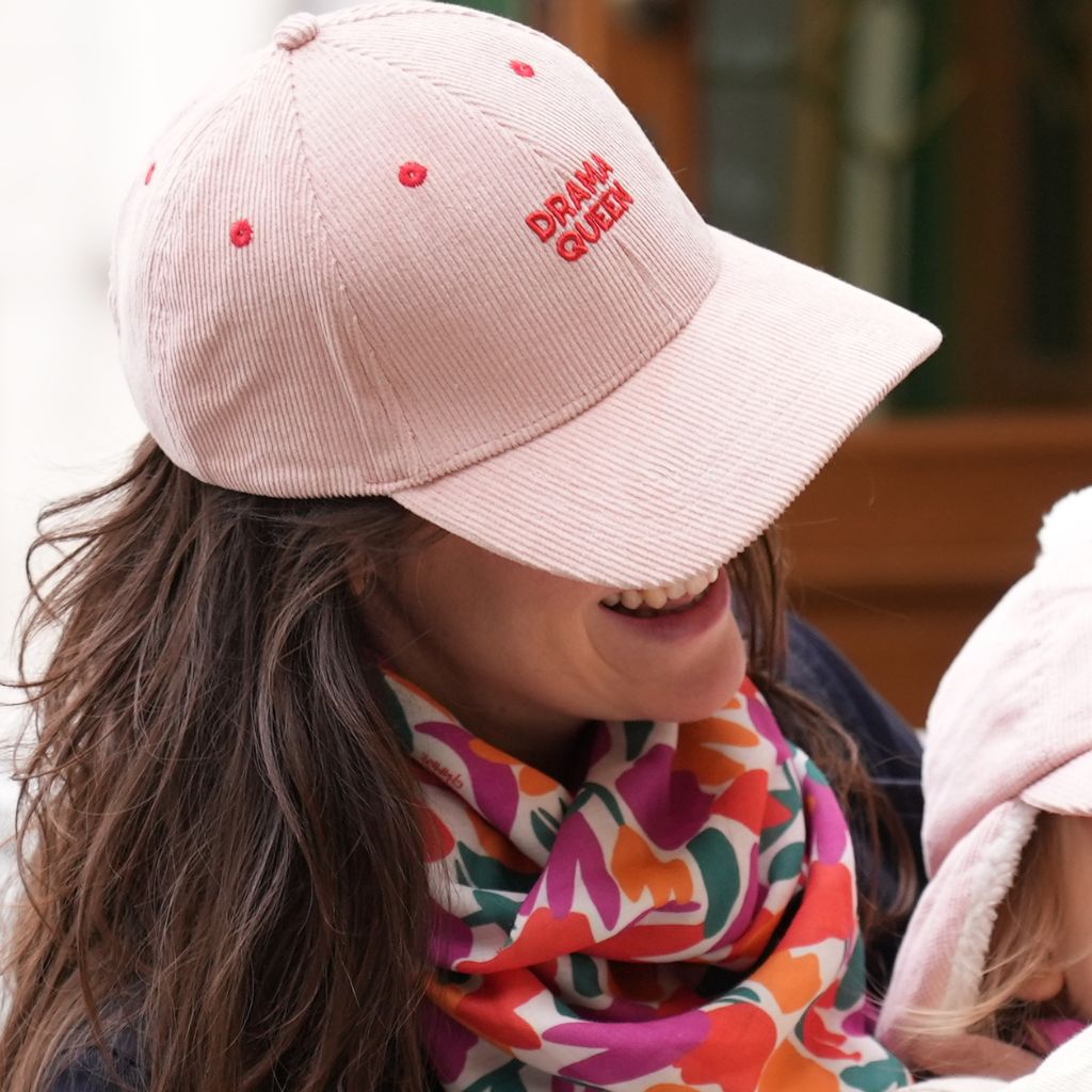 Pale Pink Velvet Drama Queen Cap | Adult