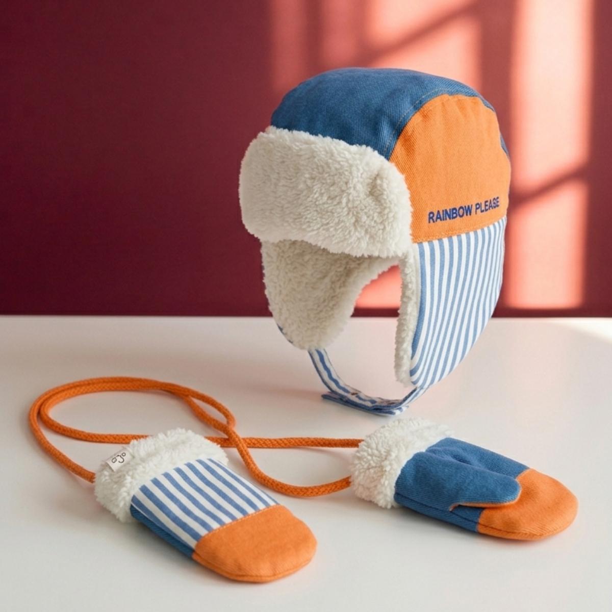 moufles-bebe-enfant-chamaye-assorti-papa-maman-enfant-casquette-papa-fils-cadeau-fete-des-peres-casquette-mere-fille-cadeau-naissance-maman-bebe-cadeau-original-famille-casquette-personnalisable-broderie-orange