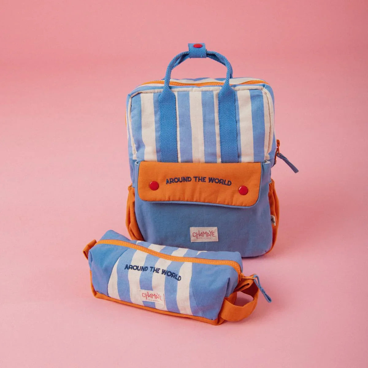 trousse-scolaire-enfant-chamaye-assorti-parent-enfant-sac-sport-gouter-cadeau-matchy-matchy-cadeau-original-famille-broderie-around-the-world