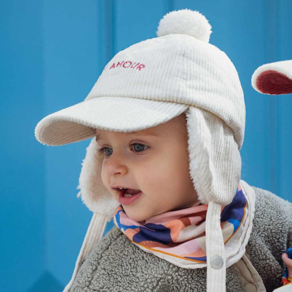 Petit Amour Chapka Ecru corduroy Chamaye - Main Image