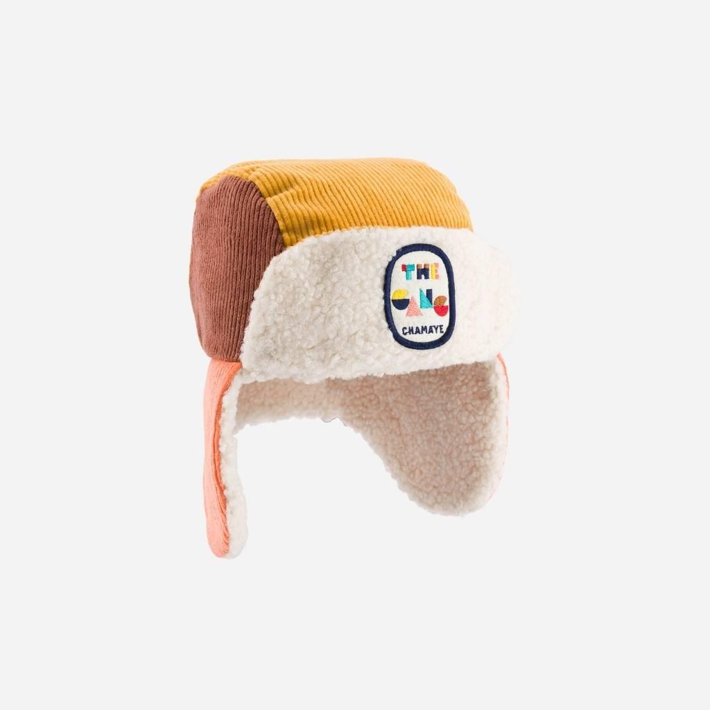 chapka-bebe-enfant-chamaye-protection-froid-hiver-bebe-enfant-ecusson-the-gang-chapka-moumoute-velours-cotele-cadeau-noel-enfant-mode-cadeau-famille-parent-enfant-pas-cher