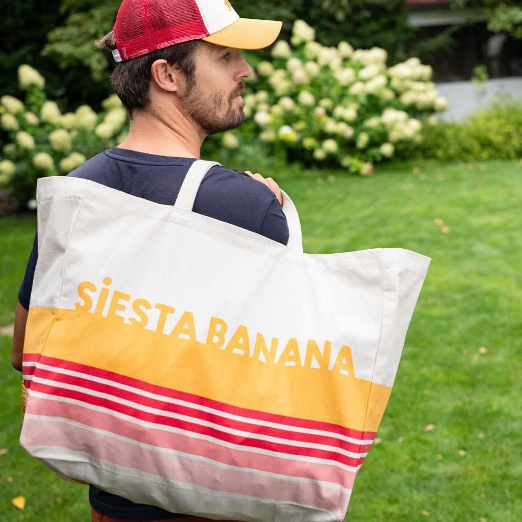 Siesta Banana Large Beach Tote Bag Chamaye