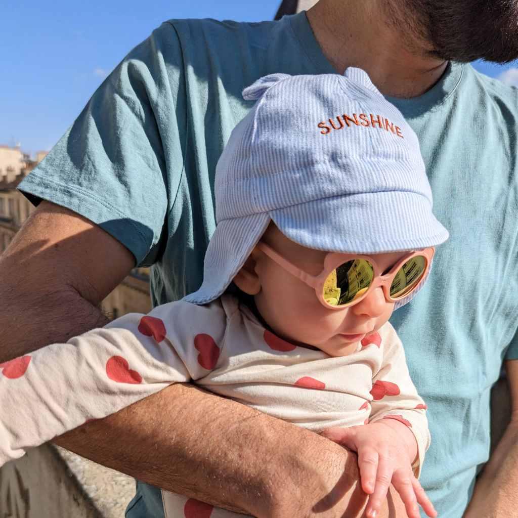 Chapeau de soleil ajustable SPF 50 + pour bébés, casquette d'été