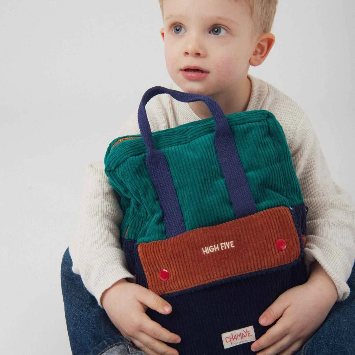 sac-à-dos-enfant-hiver-chamaye-cadeau-naissance-bebe-pratique-velours-hiver-garcon-fille-scolaire-high-five