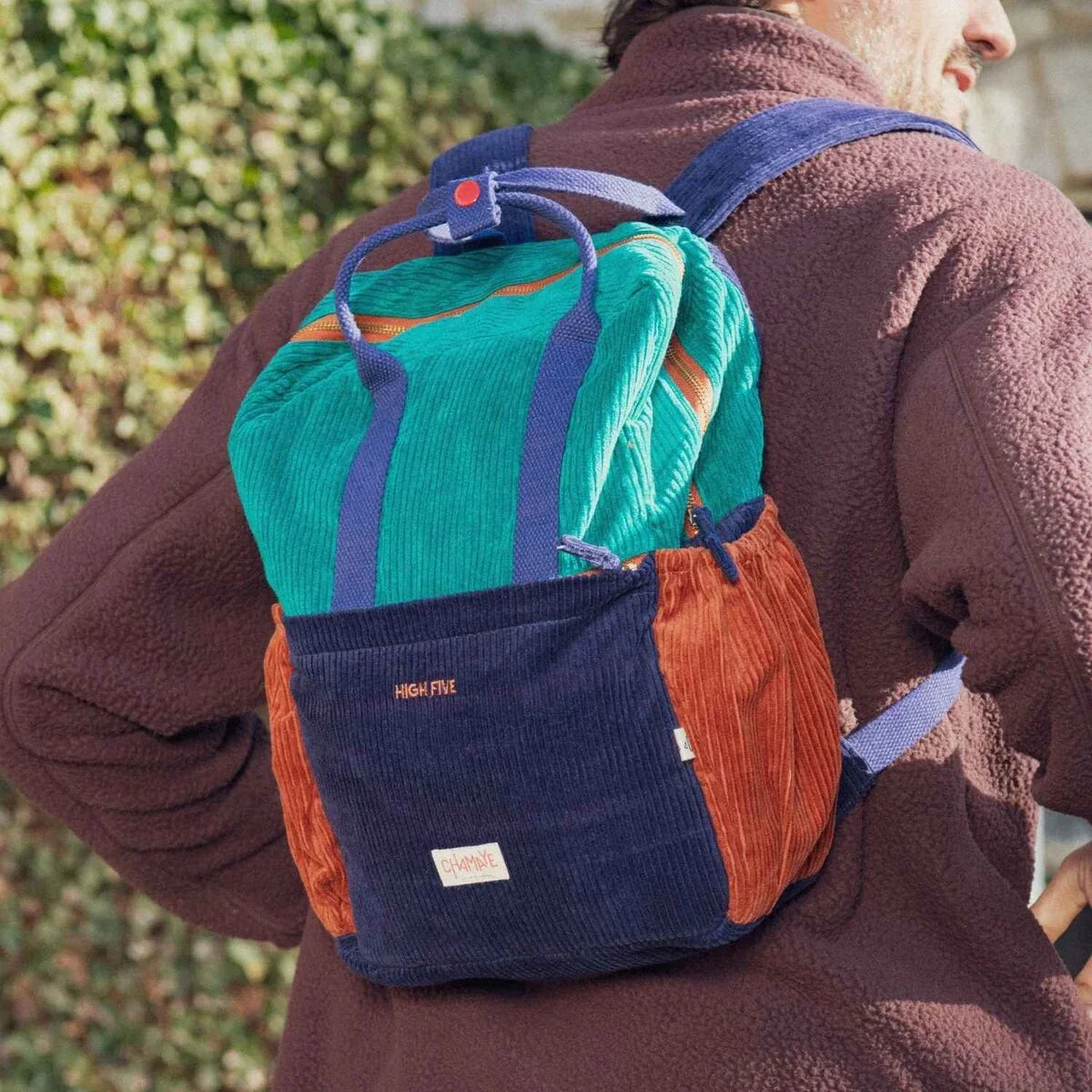 sac-à-dos-enfant-papa-maman-chamaye-assorti-parent-enfant-sac-papa-fils-cadeau-fete-des-peres-sac-mere-fille-cadeau-naissance-maman-sac-matchy-matchy-cadeau-original-famille-broderie-high-five