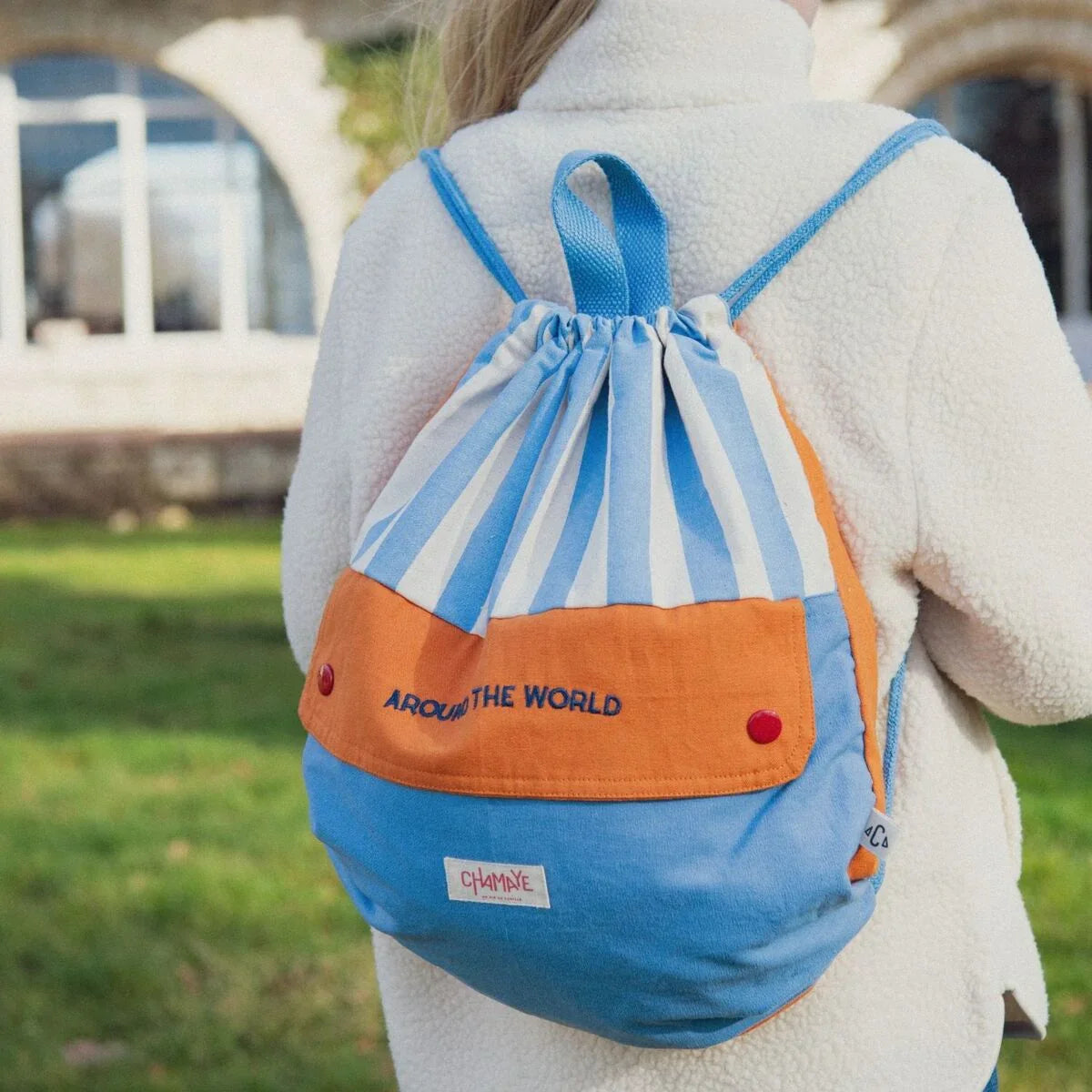 sac-enfant-chamaye-assorti-parent-enfant-sac-sport-gouter-cadeau-matchy-matchy-cadeau-original-famille-broderie-around-the-world