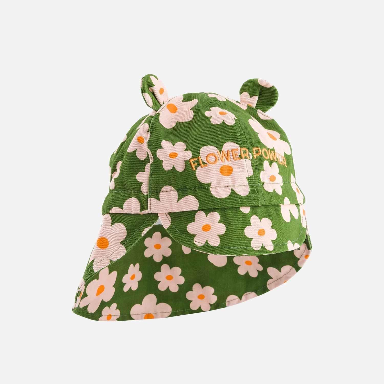 chapeau-bebe-enfant-soleil-chamaye-assorti-papa-maman-enfant-casquette-papa-fils-cadeau-fete-des-peres-casquette-mere-fille-cadeau-naissance-maman-bebe-cadeau-original-famille-casquette-personnalisable-broderie-flower-power