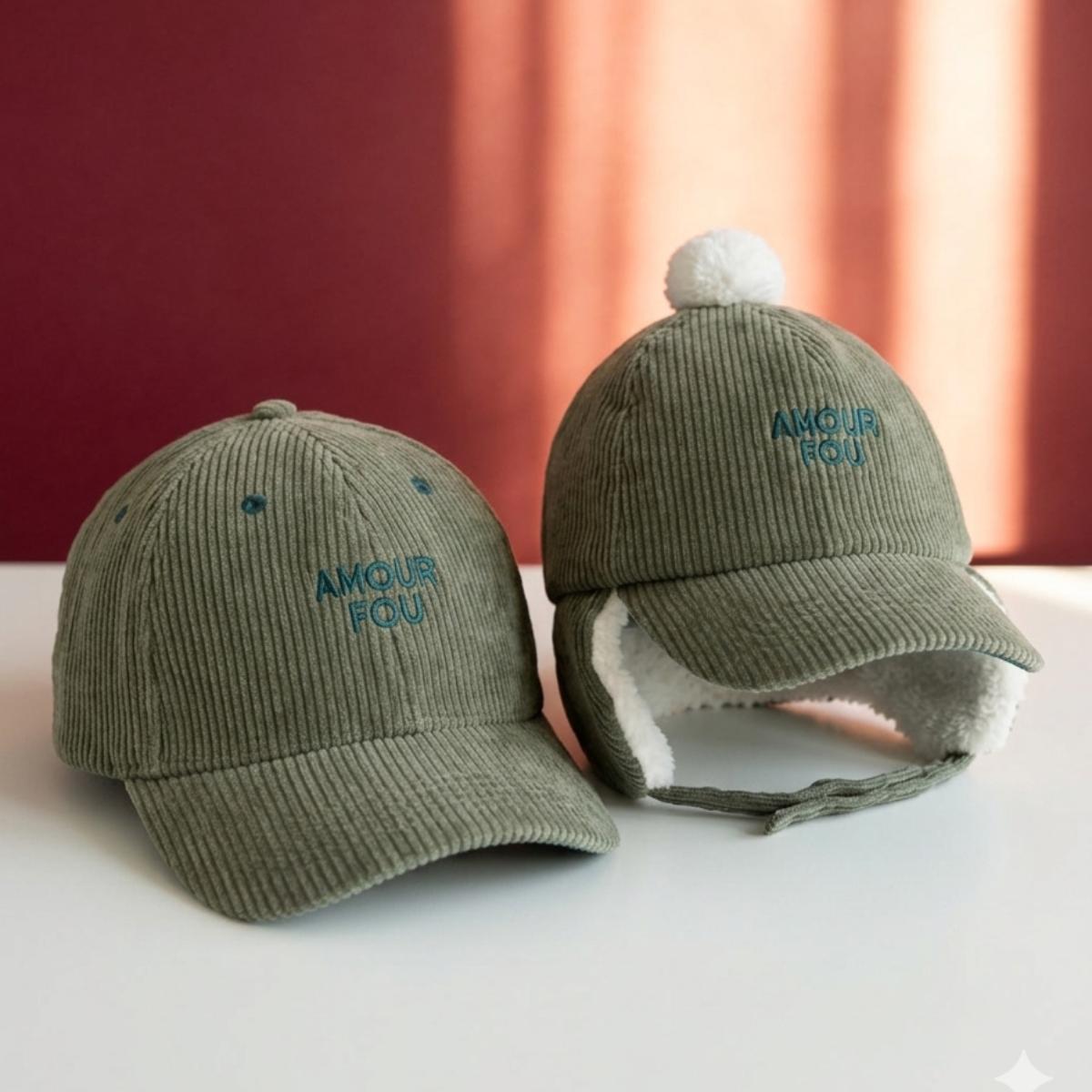 chapka-bebe-enfant-chamaye-assorti-papa-maman-enfant-casquette-papa-fils-cadeau-fete-des-peres-casquette-mere-fille-cadeau-naissance-maman-bebe-cadeau-original-famille-casquette-personnalisable-broderie-amour-fou-vert