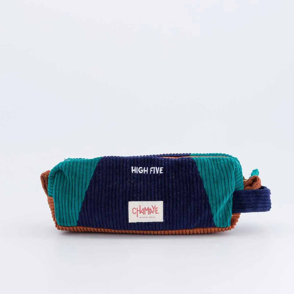 trousse-ecole-enfant-velours-cotele-trousse--mixte-enfant-cadeau-hiver-maman-enfant-cadeau-anniversaire-petit-garcon-matchy-matchy-cadeau-famille-cadeau-pere-fils-original-cadeau-mere-fille-pratique-matchy-matchy-cadeaux-noel-famille-marque-francaise-high-five-bleu