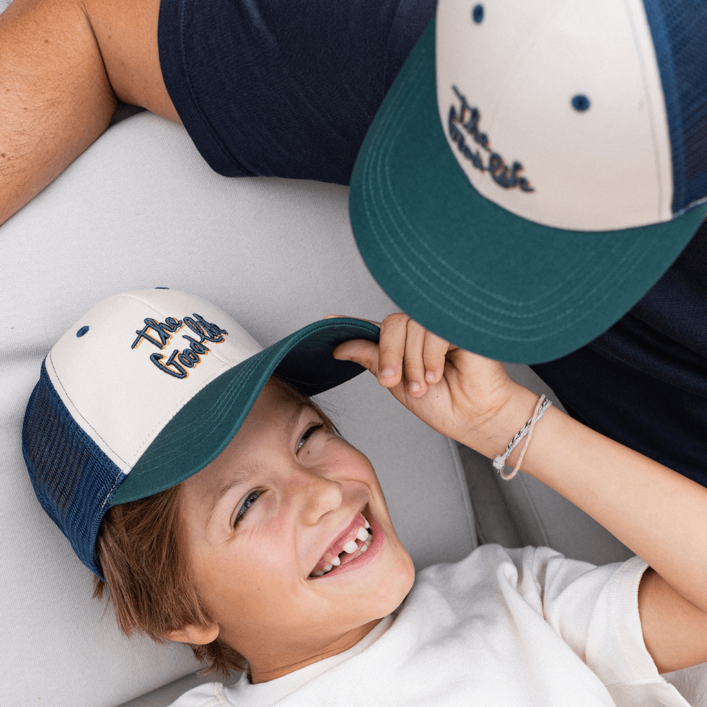 Duo Banane et Casquette bleu et vert | Enfant