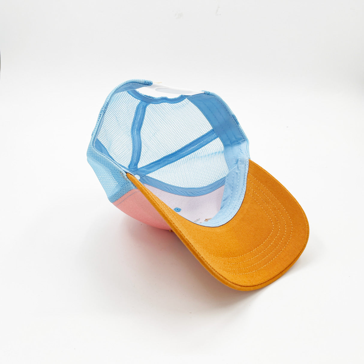 Casquette The Good Life moutarde, rose et bleu | Enfant ou Adulte