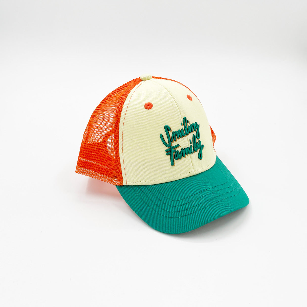 Casquette Smiling Family filet orange | Enfant ou Adulte