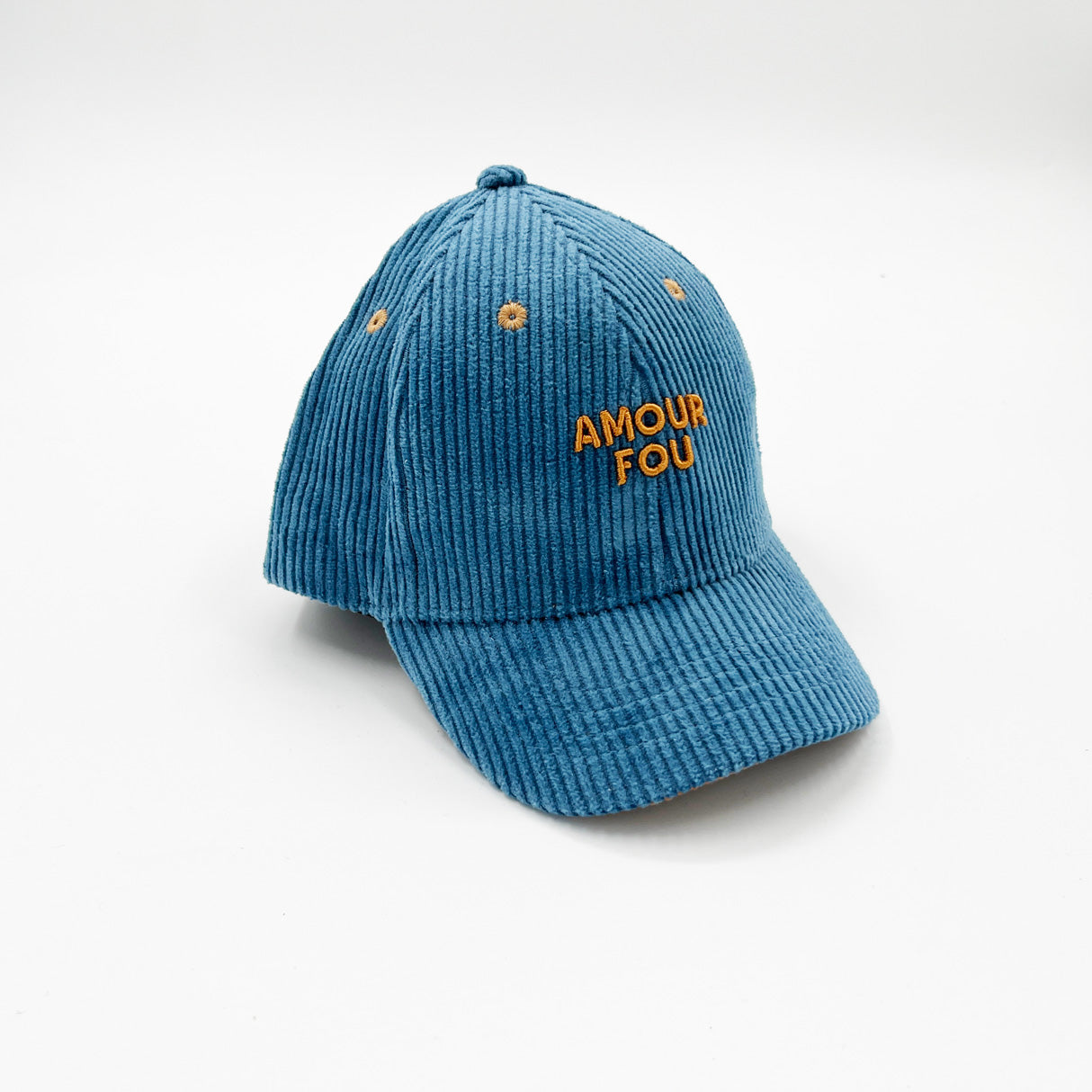 Casquette Amour Fou velours bleu | Enfant ou Adulte