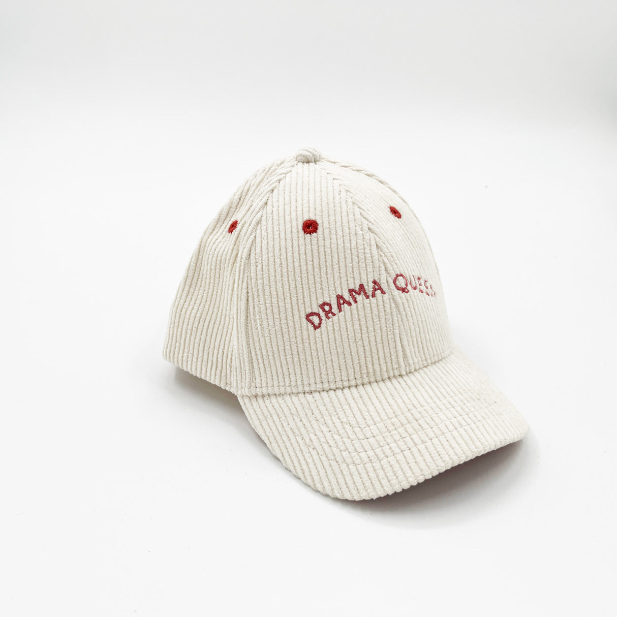 Casquette Drama Queen velours blanche | Enfant