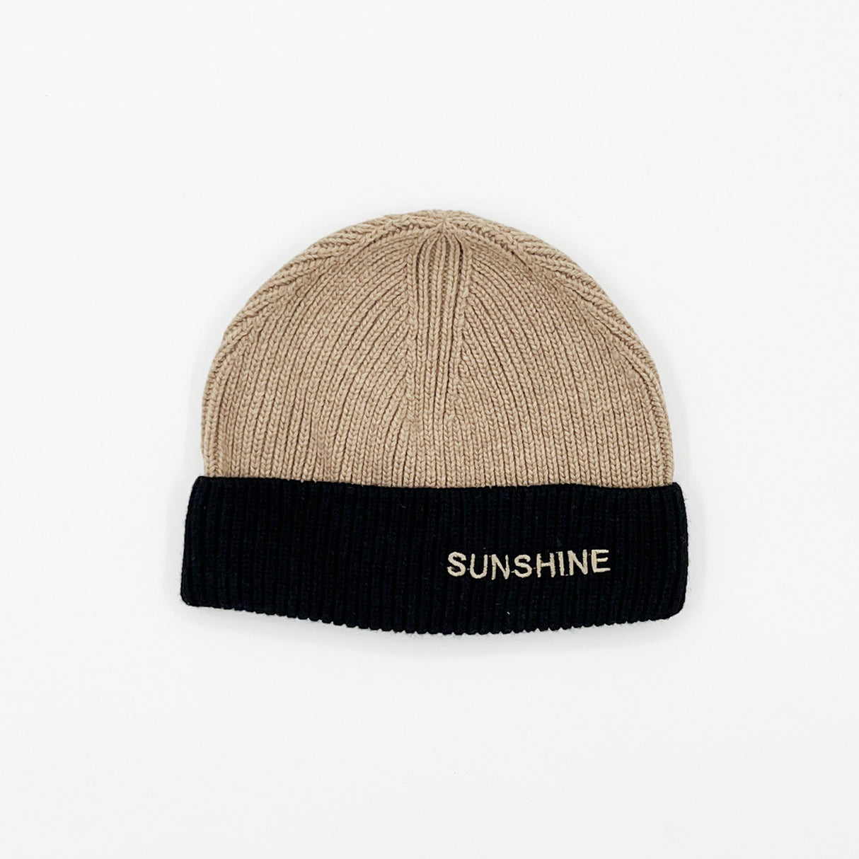 Bonnet Sunshine beige et noir | Enfant