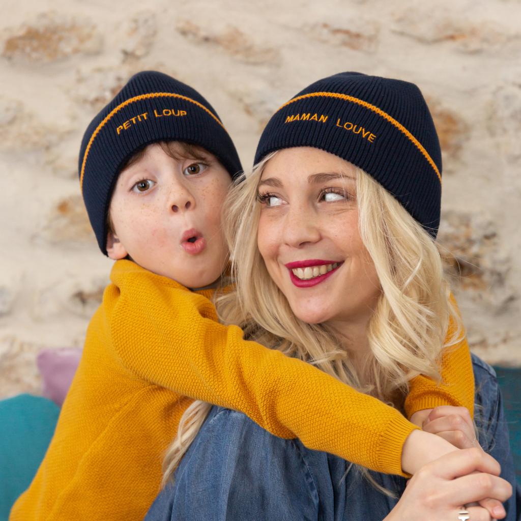 Duo bonnets | Petit Loup & Maman Louve