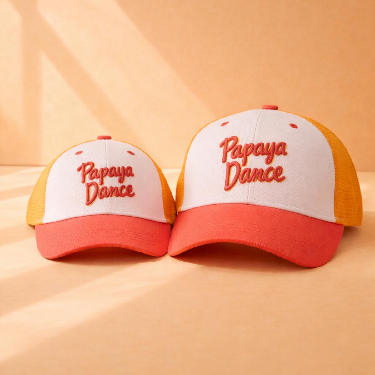 casquette-bebe-enfant-parent-chamaye-assorti-papa-maman-enfant-casquette-papa-fils-cadeau-fete-des-peres-casquette-mere-fille-cadeau-naissance-maman-bebe-cadeau-original-famille-casquette-personnalisable-broderie-trucker-papaya-dance