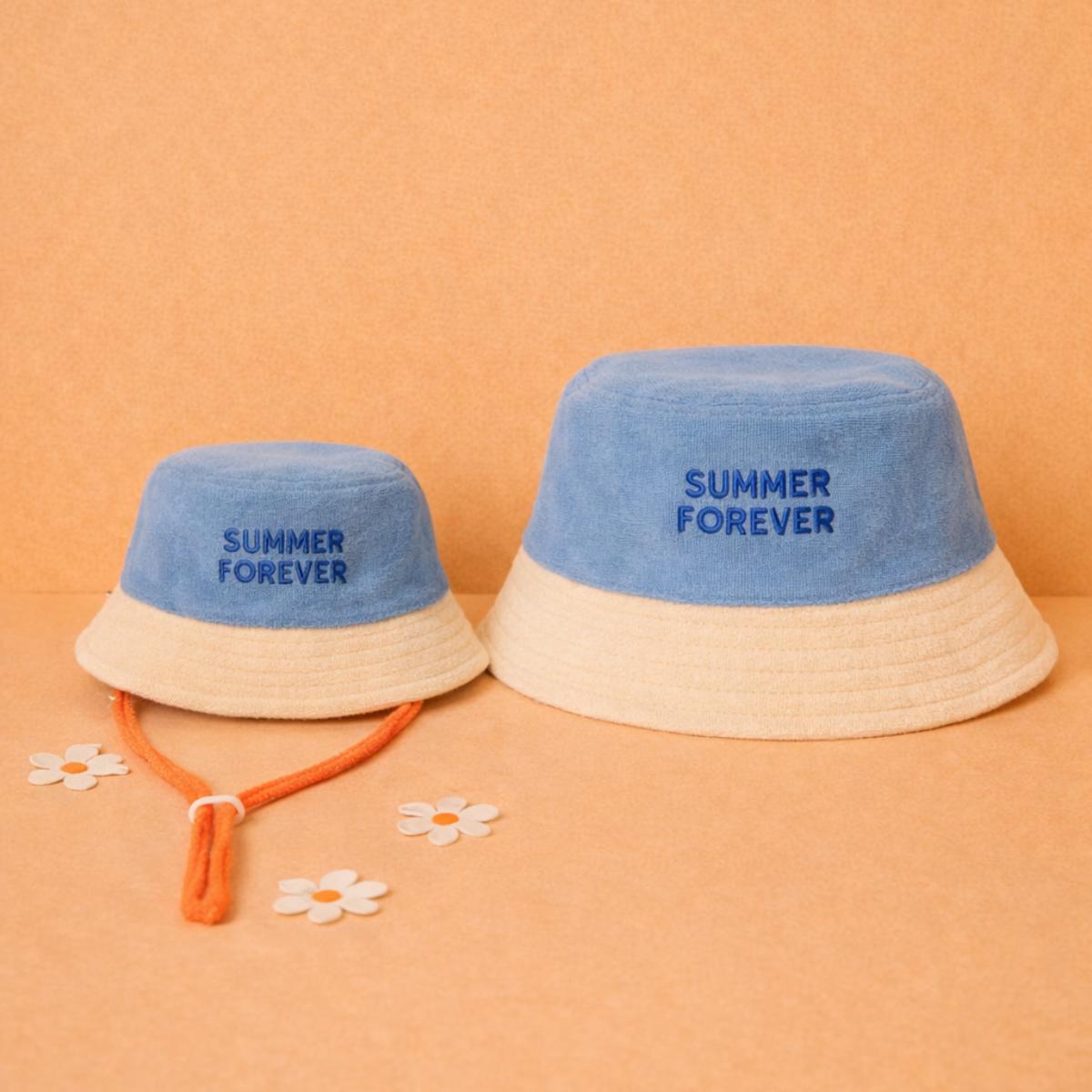 bob-bebe-enfant-parent-chamaye-assorti-papa-maman-enfant-bob-papa-fils-cadeau-fete-des-peres-casquette-mere-fille-cadeau-naissance-maman-bebe-cadeau-original-famille-bob-personnalisable-broderie-éponge-summer-forever