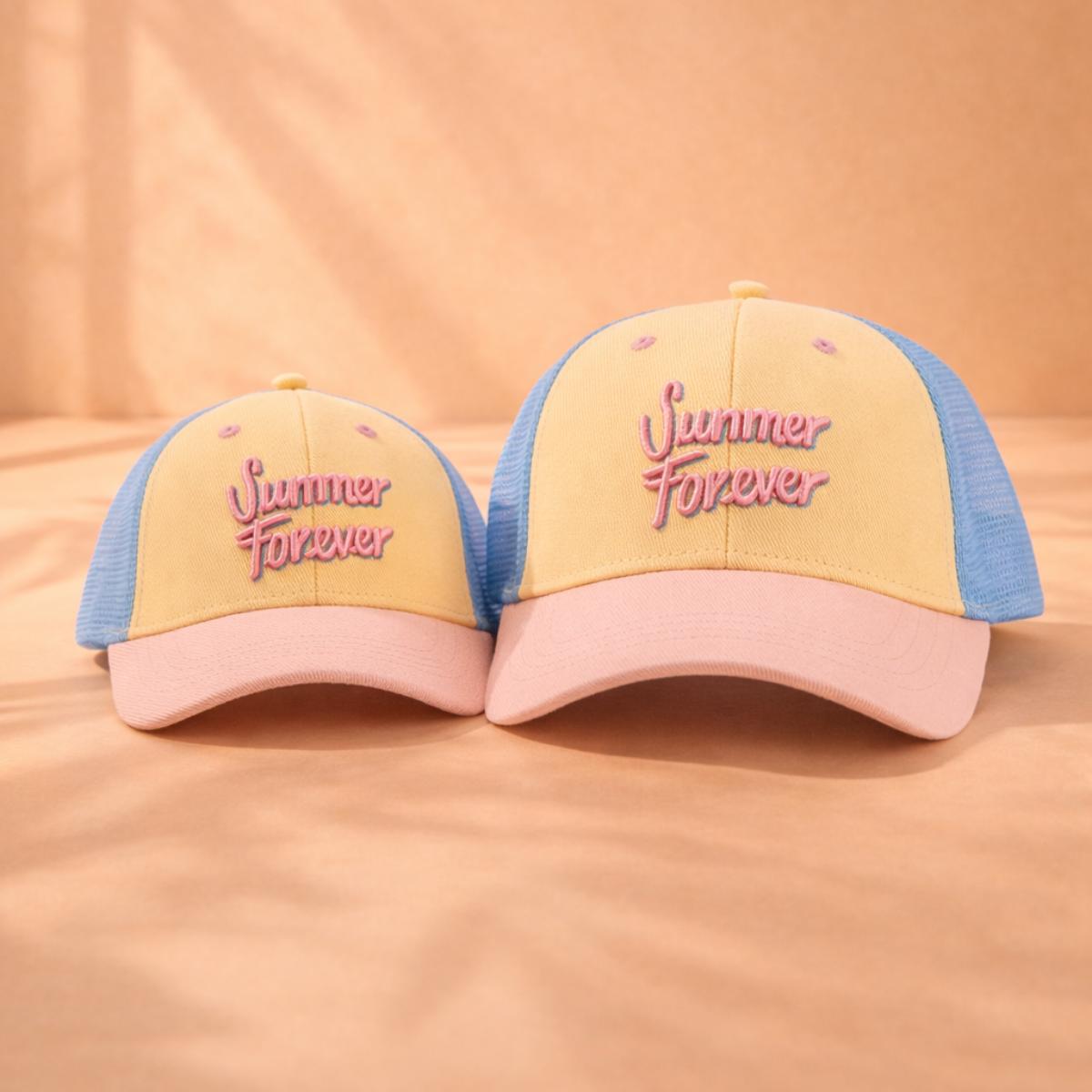 casquette-bebe-enfant-parent-chamaye-assorti-papa-maman-enfant-casquette-papa-fils-cadeau-fete-des-peres-casquette-mere-fille-cadeau-naissance-maman-bebe-cadeau-original-famille-casquette-personnalisable-broderie-trucker-summer-forever