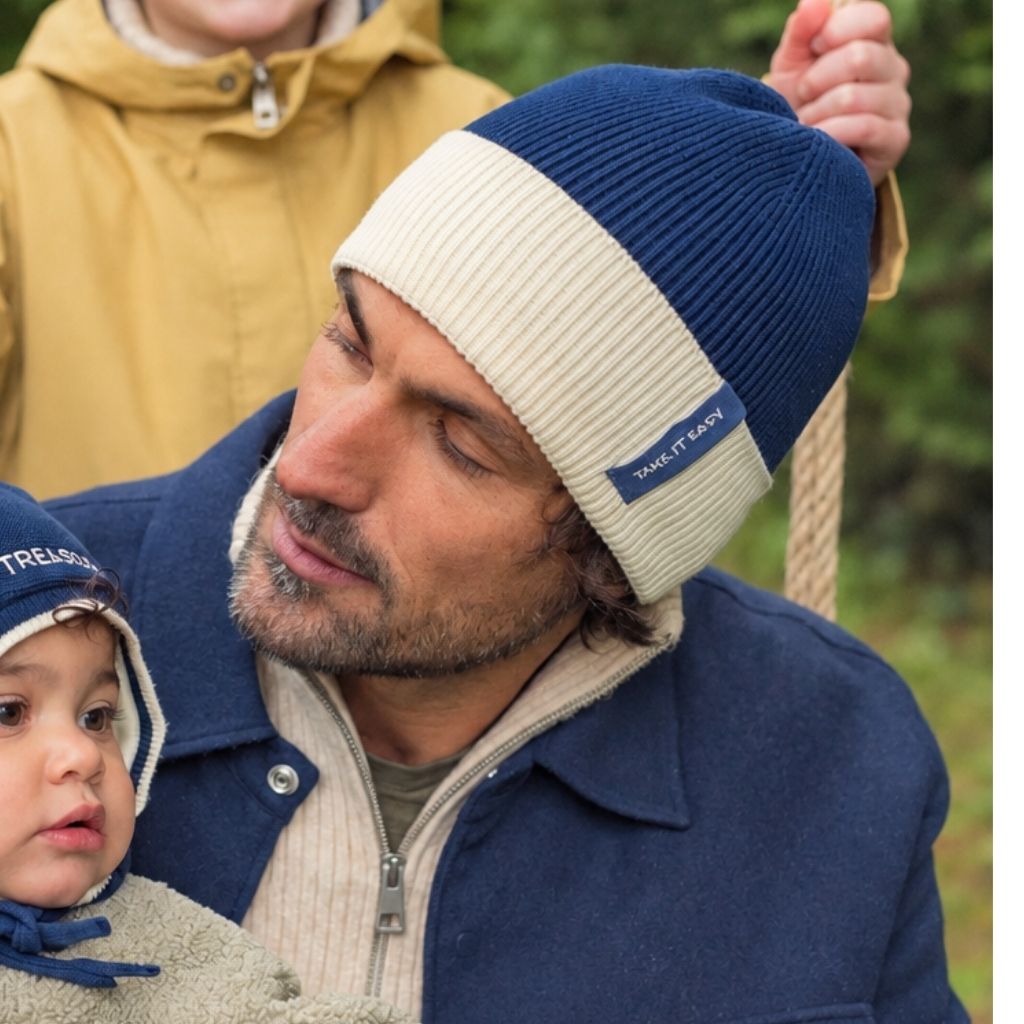 Take it Easy Two-Tone Beanie | Adult