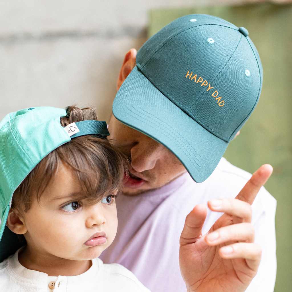 Casquette Happy Dad, verte | Enfant ou Adulte