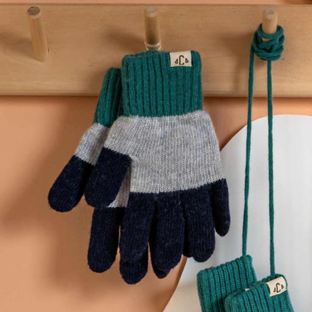 Mittens or gloves | Petroleum blue