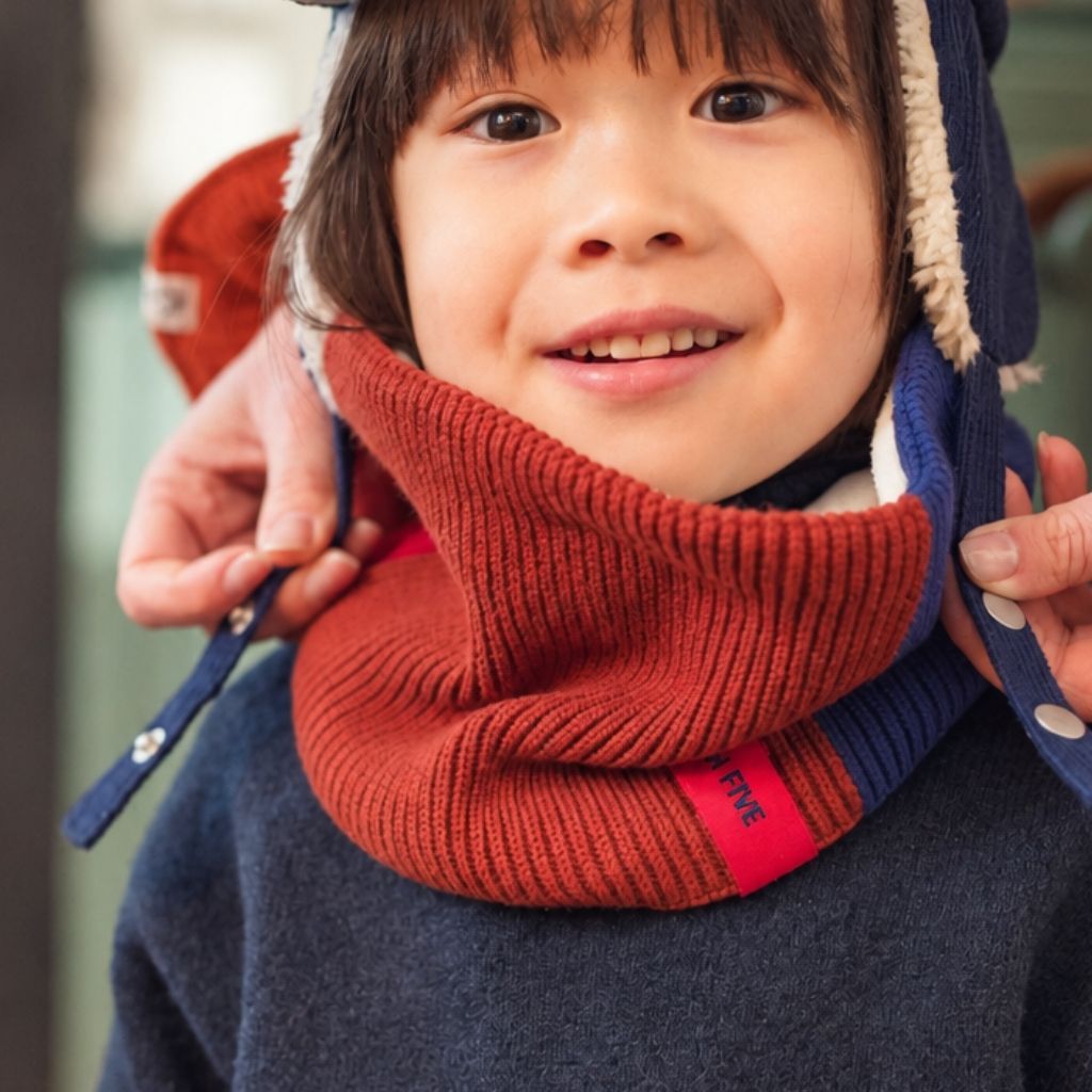 Snood Tricolor Blau High Five | Kind