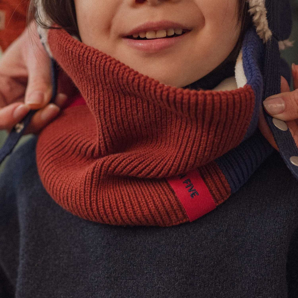 Snood Tricolor Blau High Five | Kind