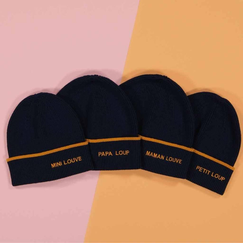 Beanies Pair | Petit & Papa Loup